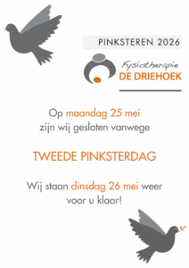 Tweede pinksterdag gesloten